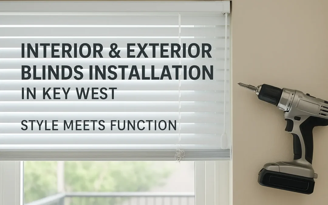 Interior & Exterior Blinds Installation in Key West